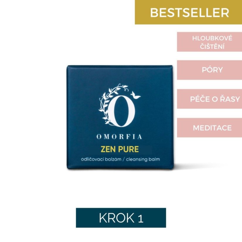 ZEN PURE veganský odličovací a čistící balzám s výživou na řasy - Objem: 50 ml